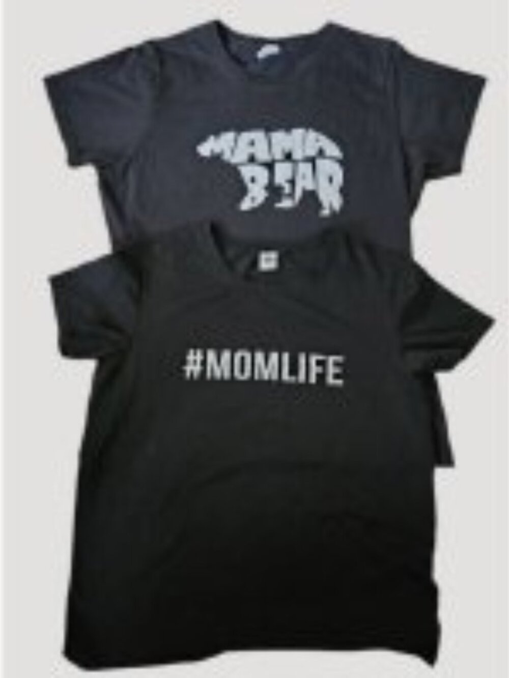 Lot of Black Short Sleeve MAMA BEAR #MOM LIFE Tee Shirt Ladies LARGE